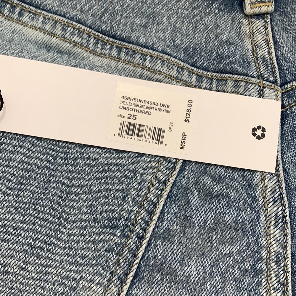 🛑SOLD🛑 NWT JOE’S Alex Denim Cut Off Shorts Blue Size 25 - Picture 11 of 14